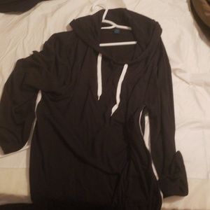 Hooded striped dress